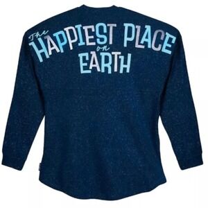 Disneyland 65th Anniversary Happiest Place On Earth Spirit Jersey Glitter Size M